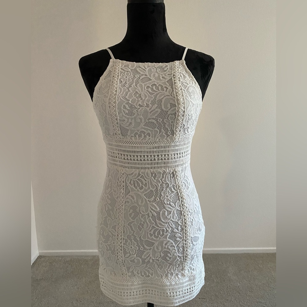Forever 21 White Lace Mini Dress